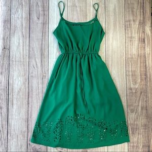 Forever 21 Green Dress With Cutouts Size Small